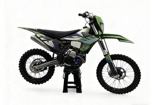 มอเตอร์ไซค์วิบากสำหรับแข่ง รุ่น Pro Racing สีเขียว-น้ำเงิน ลายกราฟิก ใช้เชื้อเพลิงเบนซิน 200-400 ซีซี ความเร็ว 80 กม./ชม. สำหรับผู้ใหญ่ รุ่น HXZ YBS300 - Product Image 3