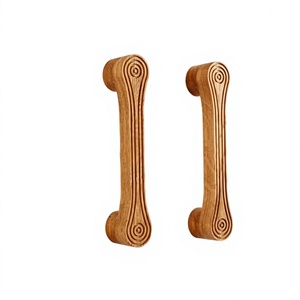 Ensemble de poignées de meubles en bois, finition naturelle, design moderne, décoration d'armoires de cuisine, légères, faites à la main, utilisation intérieure/extérieure, durables - Product Image 4
