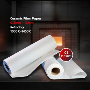 Papier <span class=keywords><strong>de</strong></span> <span class=keywords><strong>laine</strong></span> céramique 1260°C, densité 96 kg/m³, pour joint d'expansion <span class=keywords><strong>de</strong></span> four à <span class=keywords><strong>verre</strong></span>, solution d'ingénierie, approvisionnement en vrac - Product Image 1