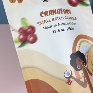 Tùy chỉnh hàng ngày ăn sáng granola khỏe mạnh ngay lập tức bột yến mạch với các loại hạt và trái cây in kỹ thuật số 100 cái moq túi nhựa bao bì - Product Image 5