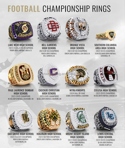 Bague de championnat personnalisée de haute qualité pour basketball, hockey sur glace, football, baseball, softball, pour enfants et jeunes équipes, avec boîte - Product Image 2