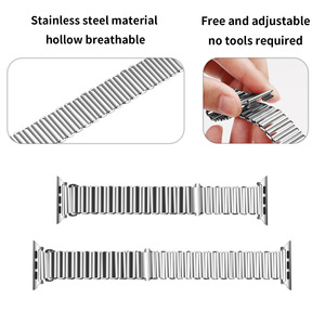 Bracelet en acier inoxydable de qualité supérieure Upro pour Apple Watch Series 9 Ultra 2, bande de 49 mm 45 mm, boucle réglable, bracelet intelligent - Product Image 3