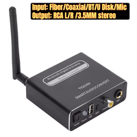 Convertisseur audio numérique-analogique TUTI DAC, adaptateur de lecture audio par fibre optique, décodeur audio pour microphone, récepteur USB Bluetooth 5.0