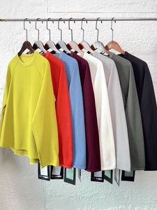 Custom Heren Boxy Cropped Wafel Gebreide T-Shirt Oversized Puur Katoenen Lange Mouwen Overhemd Voor Heren Met Lange Mouwen - Product Image 2