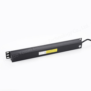 Yosun PDU de 19 pulgadas 1U, 16A, 8 vías, 250V, tipo Shucko europeo para montaje en rack, unidad de distribución de energía con interruptor para gabinete alemán de 8 tomas - Product Image 3