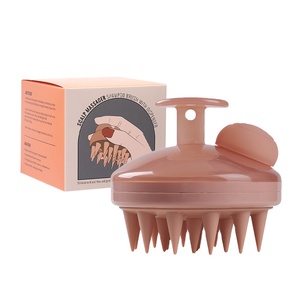 Filling Liquid Silicone Hair Scalp Massager Brush <b>Shampoo</b> Brush Scalp Scrubber With <b>Shampoo</b> <b>Dispenser</b> - Product Image 5