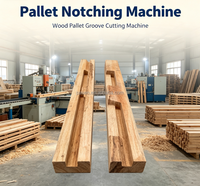 Machine à rainurer les palettes en bois à haute capacité, 600 à 800 pièces par heure