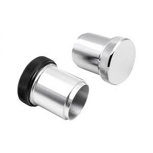 Tapa de Tanque de Combustible con Asa de 1.5 Pulgadas de Aleación de Aluminio Negra y Plateada Modificada para Piezas de Automóvil - Product Image 2