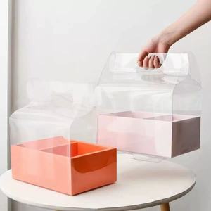 Caja de Regalo Transparente, Impermeable y Reciclable de Cartón para Pasteles y Flores, con Recubrimiento UV - Product Image 5