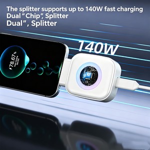 Produit le plus vendu : Séparateur de charge universel automatique IA 140W, taille mini, séparateur de charge complète, arrêt automatique X01 - Product Image 5