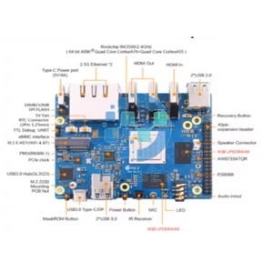 ส้ม Pi 5 plus บอร์ดเดี่ยว RK3588คอมพิวเตอร์โมดูล PCIe ภายนอก WiFi <span class=keywords><strong>Pi5</strong></span>สีส้มบวกบอร์ดพัฒนา - Product Image 4