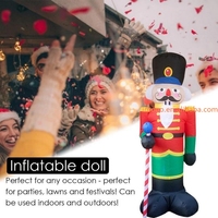 Prix d'usine, poupée gonflable LED de 2,4 m, décoration de Noël, Nouvel An, vacances en plein air, poupée gonflable lumineuse LED, jouets