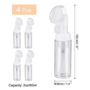 Hot Selling Emulsion Foam Mousse <b>Bottle</b> With Facial Wash Silicone Brush - Product Image 2