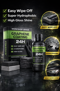 GRAPHONEX 24H Kit de revêtement céramique au graphène qualité professionnelle hydrophobe haute brillance protection de peinture 10 ans de garantie facile à appliquer - Product Image 4