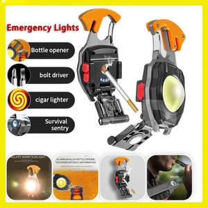 Factory Price 500 Lumens Super Bright COB Keychain <b>Flashlight</b> <b>Rechargeable</b> LED <b>Flashlight</b> Magnetic Work Light - Product Image 2