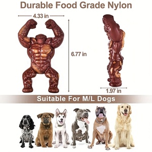 <span class=keywords><strong>Juguete</strong></span> Masticable <span class=keywords><strong>para</strong></span> Perros de Nailon con Sabor a Carne de Res, Ecológico, con Forma de Gorila, Indestructible <span class=keywords><strong>para</strong></span> Masticadores Agresivos, Razas Grandes - Product Image 4