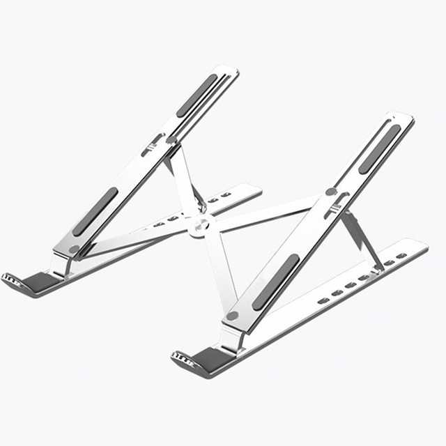 Foldable Aluminium Alloy Laptop Stand Adjustable Laptop Holder Tablet Stand Portable Laptop Stand for Macbook Pro Air Ipad Pro