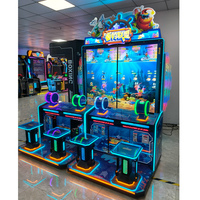 Machine de jeu vidéo de pêche de grande taille, simulateur universel de course, machine commerciale à pièces pour quatre personnes