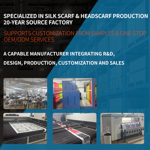 وشاح حريري عالي الجودة للطلب بالجملة، وشاح حريري مطبوع حسب الطلب للنساء، شركة تصنيع وتخصيص الأوشحة الحريرية في الصين - Product Image 2