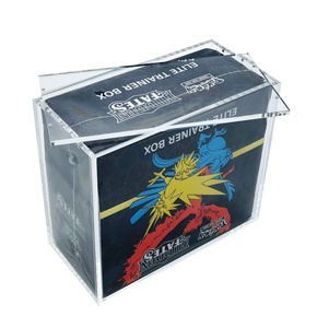 Custom Pokemon UPC ETB Booster Box Display case Elite Trainer Box Magnet Lid Case Screw Assembly Closure Acrylic Protector Case