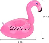 Porte-gobelet à eau gonflable flamant rose piscine boissons porte-verre flottant bière vin Mini flotteur à air pour porte-gobelet de fête
