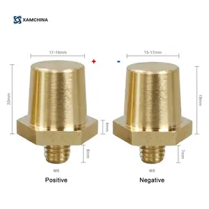 High Current Connector customizable Brass M8 Studs Battery Power Junction Post Positive and negative poles Terminal