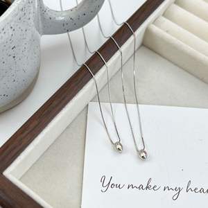 Collar de Cadena con Cuentas Pequeñas de Plata de Ley S925 Simple para Mujer de SongYi Fashion, Certificado CE, Regalo para el Día de San Valentín - Product Image 5