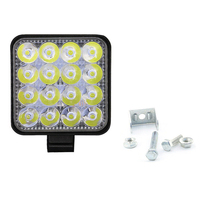 12V 24V 48w super lumineux carré camion d'urgence tout-terrain voiture montage latéral petite lumière de travail led