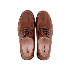 Mocassins en <span class=keywords><strong>cuir</strong></span> de cheval pour hommes, chaussures en dentelle décontractées, mocassins <span class=keywords><strong>bateau</strong></span>, vente en gros, usine chinoise - Product Image 5