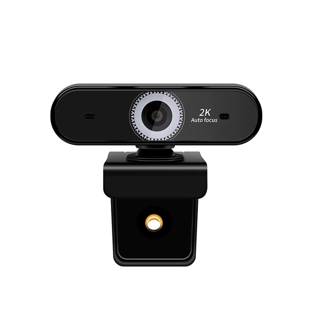 2K USB Webcam PC Camera Web Cam Built-in Microphone Wide Angle 80 Degree 1080P 60FPS Auto Focus 2K Webcam for Video Conference