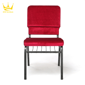Fundas de sillas de auditorio de Iglesia personalizadas de alta calidad baratas para silla de iglesia de teatro moderna de Metal <span class=keywords><strong>Pastor</strong></span> con estante para libros - Product Image 2