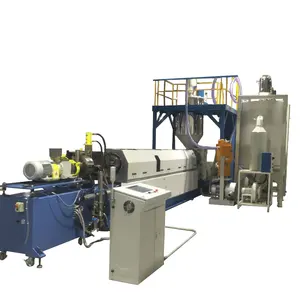 Customized Price Twin Screw Extruder Underwater Pelletizing System for PE Flakes Recycling Plastic