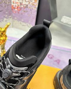 Chaussures décontractées pour hommes Lu:i:vit Tdn, baskets de sport, chaussures de marche avec lacets, noires, chaussures de créateur à la mode, athlétiques, souples - Product Image 3