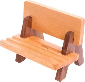 Supporto per telefono da tavolo regolabile per sedia con supporto per ipad in legno supporto per telefono carino con porta di ricarica
