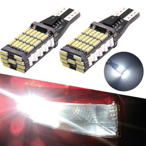 2 uds T15 W16W LED 921 912 Super brillante 45 SMD 4014 LED Canbus sin ERROR coche respaldo parada reserva luz freno lámpara blanca 12V - Product Image 2