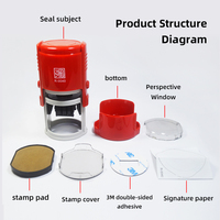 Sello de goma de impresión de tinta de oficina completamente automático Dongfang Tu sello de fecha de alta calidad con personalización