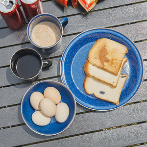 12oz 17oz Outdoor Camping Metal <b>Enamel</b> Coffee for Mugs with Mottled Effect Water Mug - Product Image 5