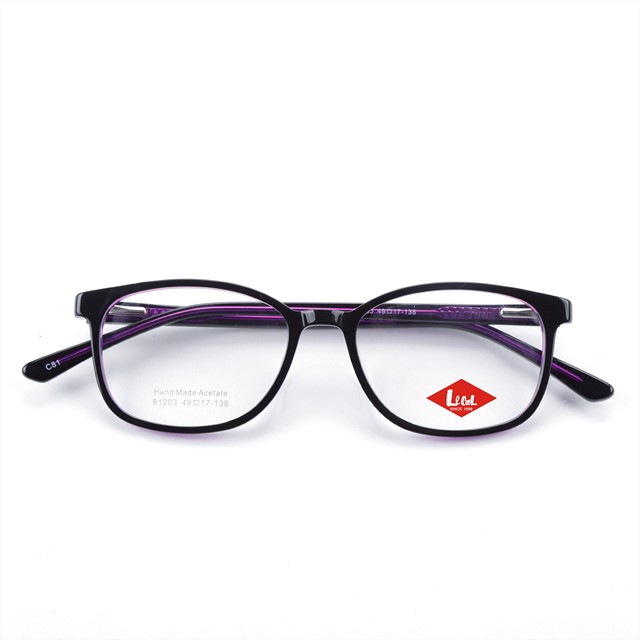 Fashion Square Black Thick Custom Eye Glass Ultra Thin Acetate  Frame for Women Reading Optical Frames Eyewear Unisex