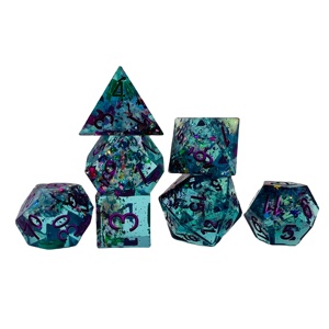Đa diện Dungeons Dragons RPG Tùy Chỉnh 16Mm Nhựa 7Pcs <span class=keywords><strong>Dice</strong></span> Thiết Lập 6 Số Màu Vuông D & D Trò Chơi <span class=keywords><strong>Dice</strong></span> - Product Image 1