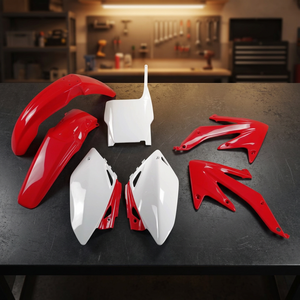 Kit di plastica OEM per Honda CRF 450R 2007-2007 tra cui gomma e metallo tipo di luce - Product Image 2