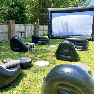 Gran pantalla de cine inflable al aire libre patio trasero proyector pantalla de cine con silla inflable - Product Image 3