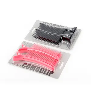 New Pink And Black Clip Comb All In 1 Multi-purpose Hair Coloring Partition Clip Hair Tools Accessories Hairdressing Clips
