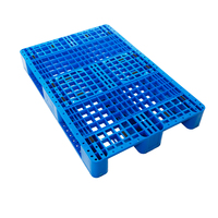 Palette en plastique à grille bleue, durable, antidérapante, pour le transport logistique, disponible en matériau vierge, 1200*800