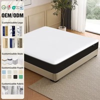 Hochwertige Hybrid-Massage-Gel-Memory-Foam-Matratze Ergonomisches Orthopädisches Bett Gerollt für Zuhause Komprimierbar