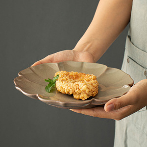 จานอาหารเซรามิกสไตล์ญี่ปุ่นย้อนยุคแบบตะวันตก สำหรับเสิร์ฟพาสต้าและสเต็ก จานอาหารค่ำ ของใช้ในครัวเรือนยอดนิยม - Product Image 5