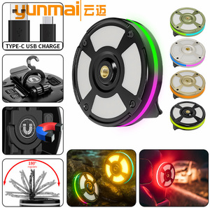 Yunmai EDC Outdoor Camping Light LED Magnetic RGB Ambient Light With Hat <b>Clip</b> <b>Hook</b> Type C Charging 180 Degree Adjustable - Product Image 1