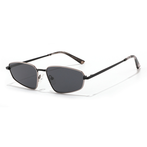Gafas de Sol Rectangulares Unisex con Lentes Marrones, Protección UV400, Marco Metálico, Estilo Moderno para Adultos - Product Image 5