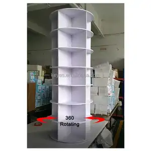 Vòng 360 xoay Giày giá lưu trữ Organizer phòng khách đồ nội thất tùy chỉnh hiện đại <span class=keywords><strong>Stackable</strong></span> 4 5 6 7 8 9 10 Tier Trắng - Product Image 1