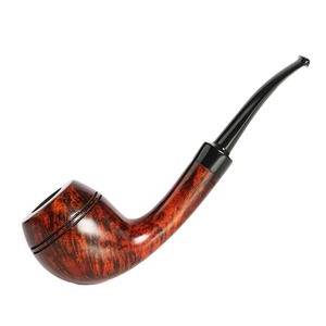 Bent Tobacco Pipe Dark <b>Sandblasting</b> Handmade For Smoking Pipes - Product Image 3