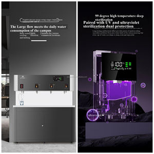 Station d'eau potable verticale à réfrigérant SUS304 la plus vendue, <span class=keywords><strong>fontaine</strong></span> à eau potable à 4 robinets pour l'école - Product Image 4